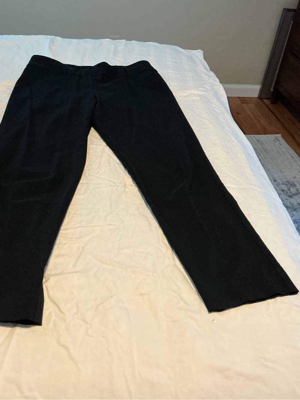Classic Black Women's Straight-Leg Pants